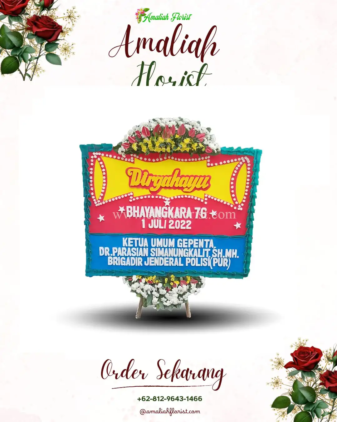 Papan Bunga HUT Ulang Tahun Manggarai Barat